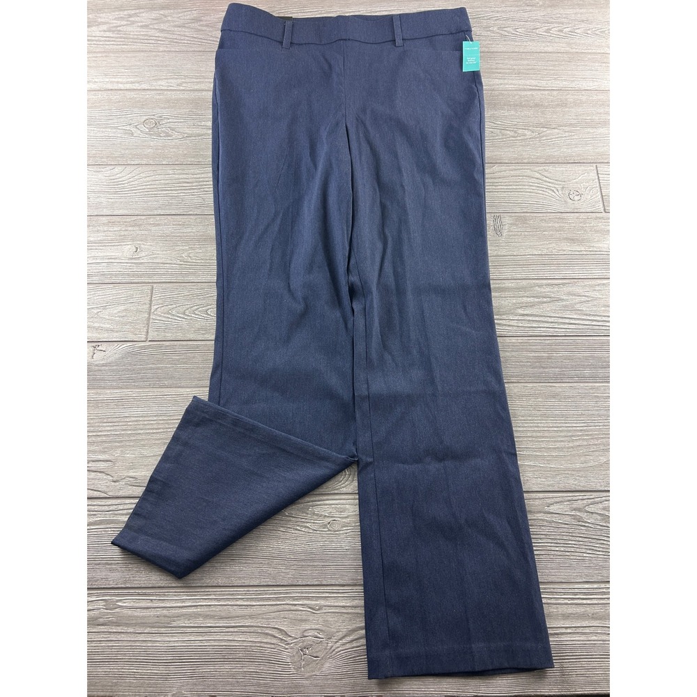 Maurices Womens XL Navy Blue Bengaline High Rise Bootcut Dress Pants NWT